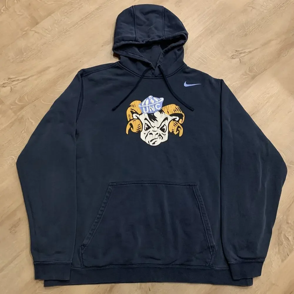 Nike UNC University of North Carolina Tar Heels Hoodie Sweatshirt Men's 2XL XXL
